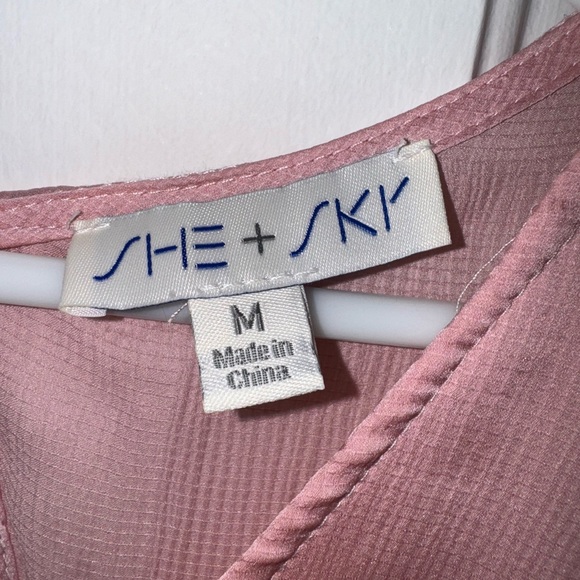 She + Sky Blush Mini Dress - Picture 2 of 6